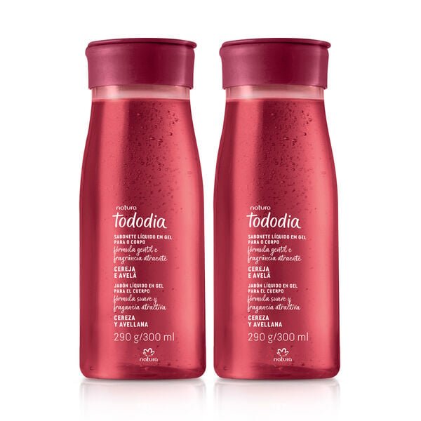 Kit Jabón líquido Tododia Cereja e Avelã (2 produtos)