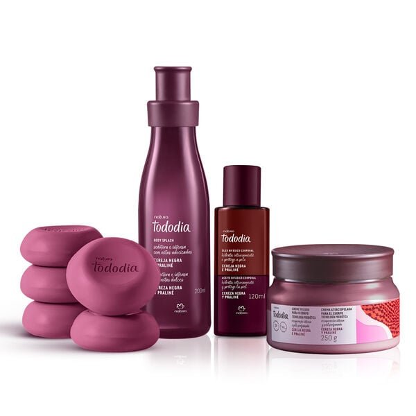 Kit Tododia Hidratación intensa Cereja Negra y Praliné (4 productos)