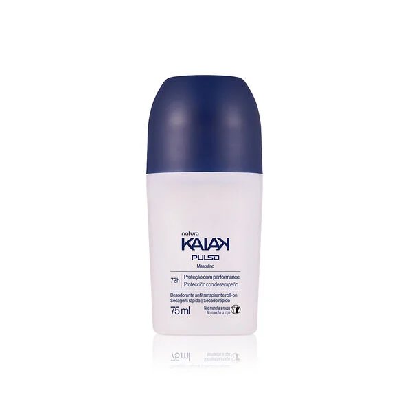 Desodorante Antitranspirante Roll-on Kaiak Pulso mascuino 75ml