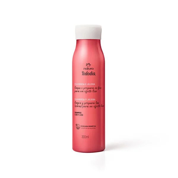 Shampoo Liso+Liso Tododia Framboesa e Jojoba 300ml
