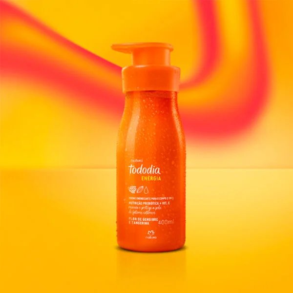 Crema para el cuerpo Energia Tododia Flor de Gengibre e Tangerina 400 ml
