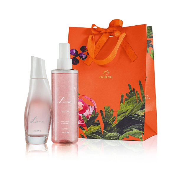 Kit Luna con perfume y body splash Glow