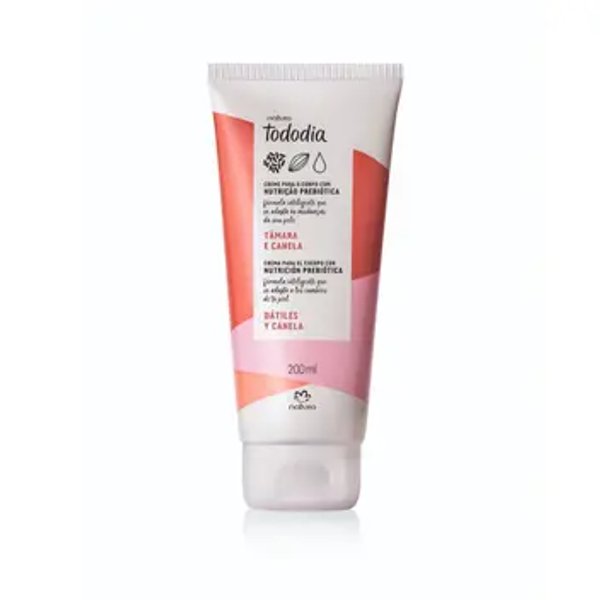 Crema nutritiva para cuerpo Tododia Tâmara e Canela 200ml