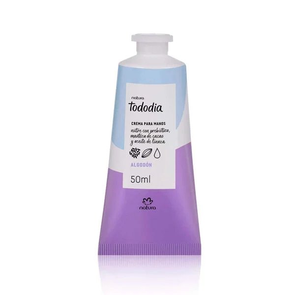 Crema nutritiva para las manos Tododia Algodão 50ml