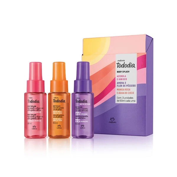 Kit Tododia Body Splash Miniaturas Verão