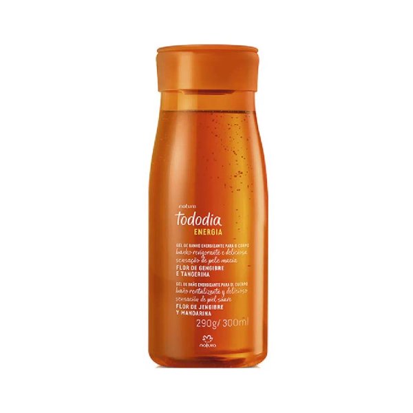 Gel de baño energizante para el cuerpo Tododia Flor de Gengibre e Tangerina 200ml
