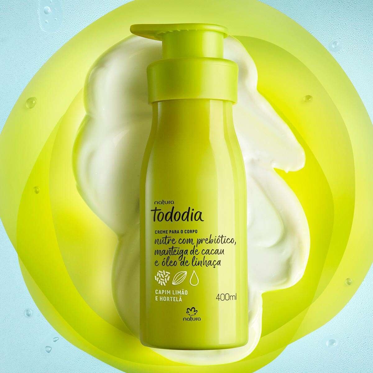 Crema Nutritiva para el Cuerpo Tododia Capim Limao e Hortela 400 ml - 2