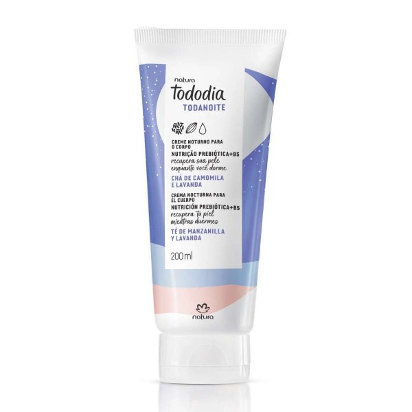 Crema nutritiva para cuerpo Tododia Chá de Camomila e Lavanda 200ml