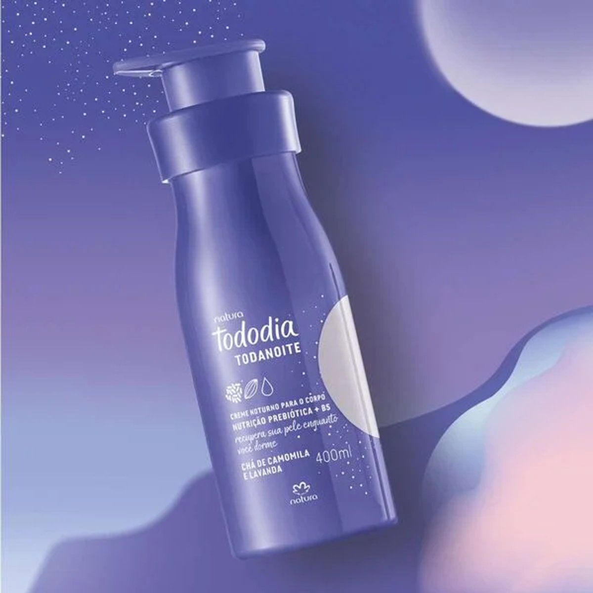 Crema Nocturno para el Cuerpo Todanoite Cha de Camomila e Lavanda 400 ml - 2