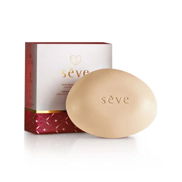 Jabón en Barra Puro Vegetal Sève Amêndoas e Cereja 90g