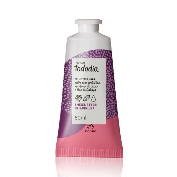 Crema nutritiva para las manos Tododia Ameixa e flor de baunilha 50ml