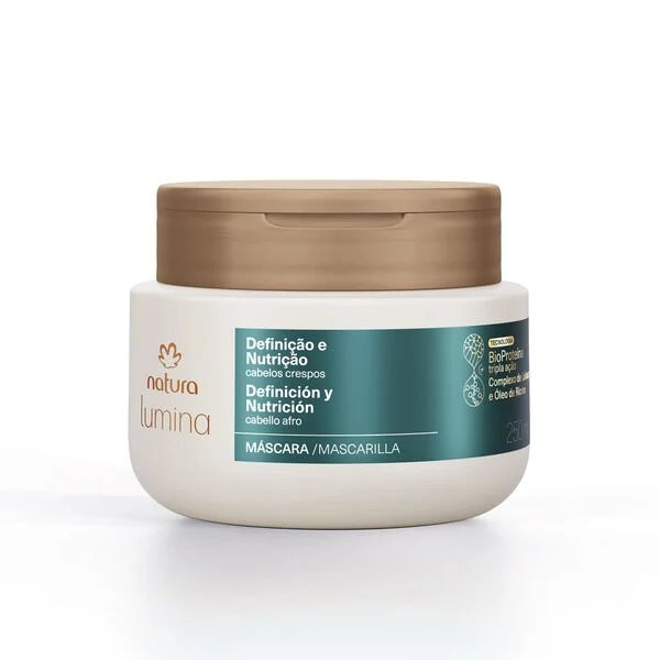 Máscara Reconstructora para Cabellos Crespos Lumina 250ml