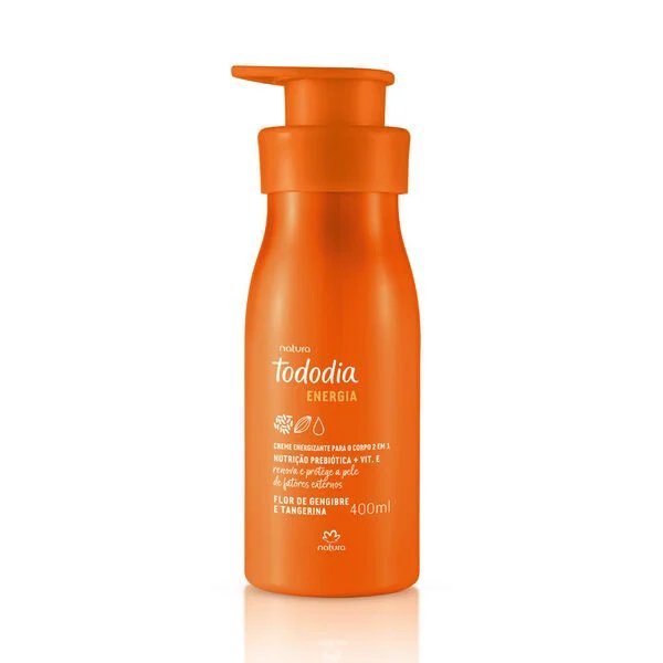 Crema nutritiva para cuerpo Tododia Flor de Gengibre e Tangerina 400ml