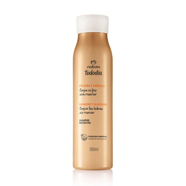 Shampoo nutritivo Tododia Pêssego e Amêndoa 300ml