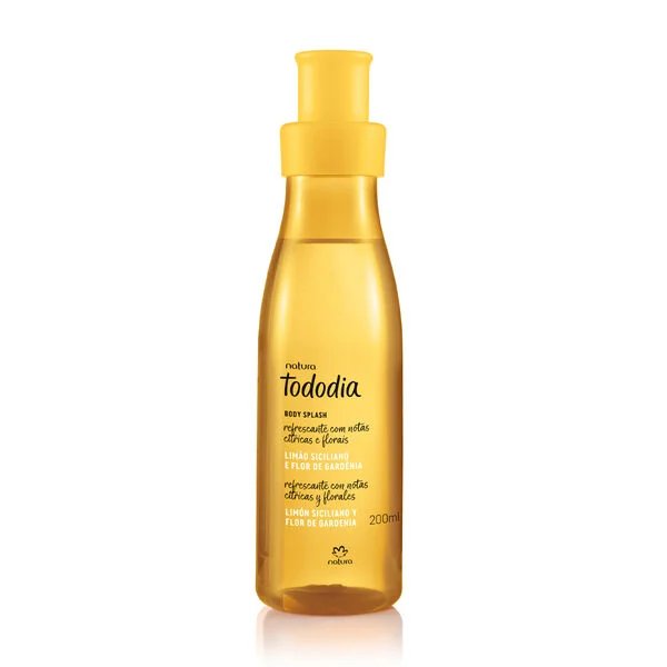 Body Splash Tododia Limão Siciliano e Flor de Gardênia 200ml
