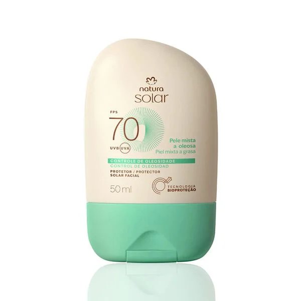 Protector Solar Facial piel mixta a grasa FPS 70 Natura Solar 50ml