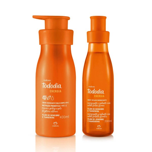 Kit Tododia Hidratación intensa Flor de gengibre e Tangerina (2 productos)