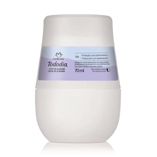 Desodorante Antitranspirante Roll-on Tododia Algodão 70ml