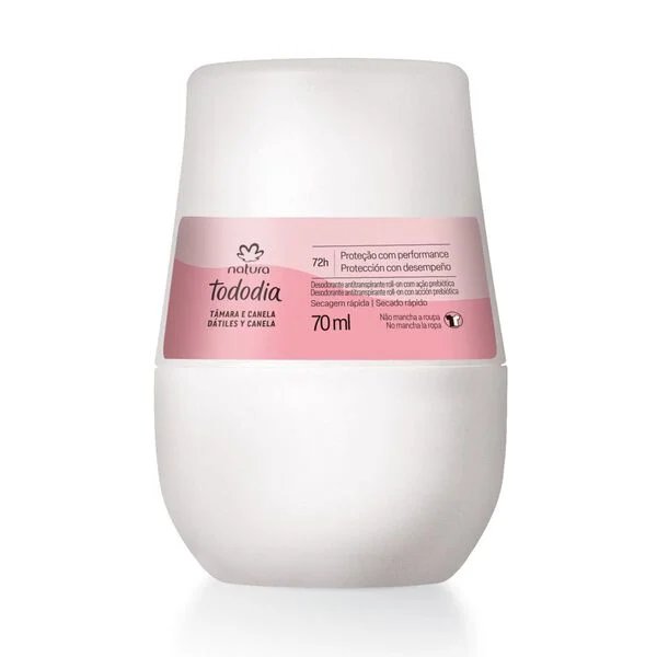 Desodorante Antitranspirante Roll-on Tododia Tâmara e Canela 70ml