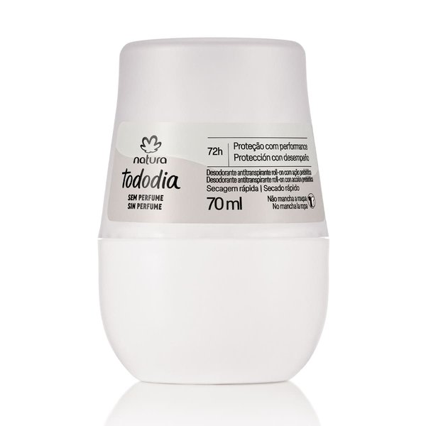 Desodorante Antitranspirante Roll-on Tododia Sem Perfume 70ml 