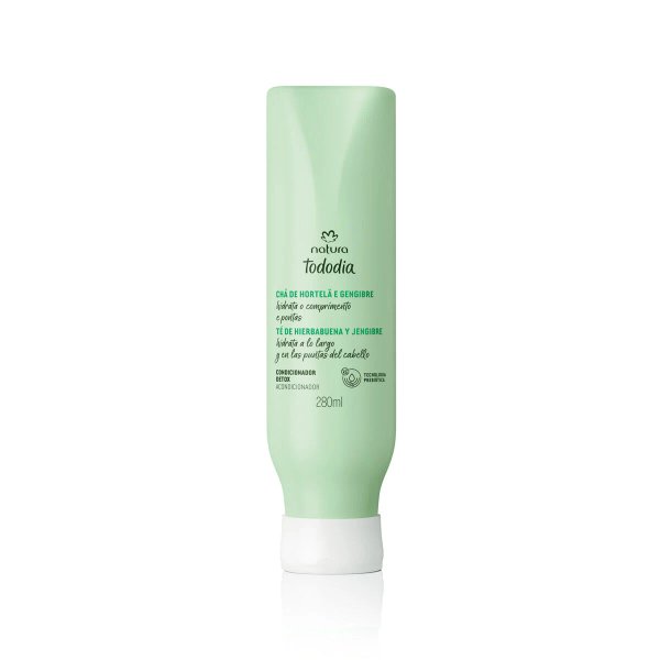 Condicionador Detox Chá de Hortelã e Gengibre Tododia 280ml