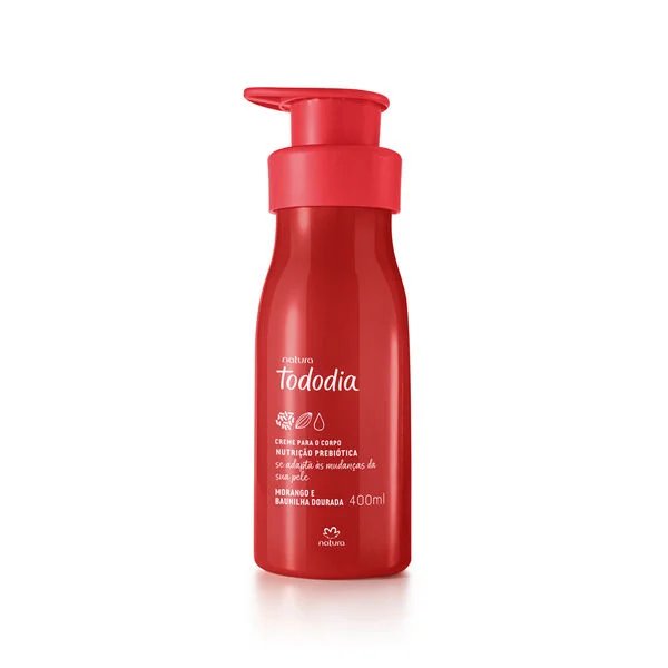 Crema para el cuerpo Tododia Morango e Baunilha Dorada 400ml