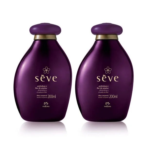Kit Aceite Corporal Sève Amêndoas e Flor de Ameixa (2 unidades)