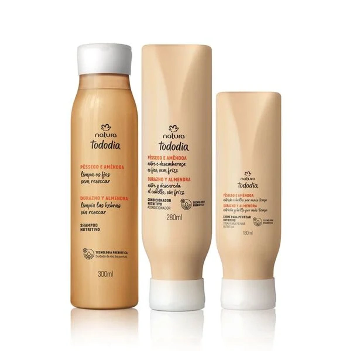 Kit Nutritivo Tododia Pêssego e Amêndoa (3 produtos)