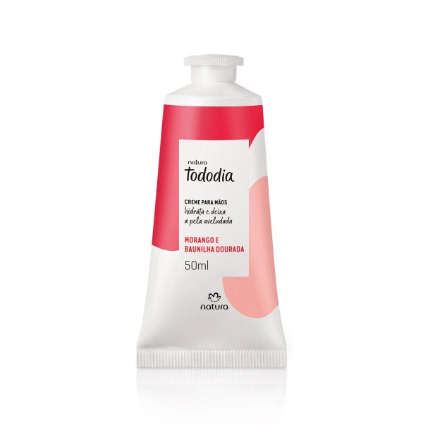 Crema nutritiva para las manos Tododia Morango e Baunilha Dourada 50ml