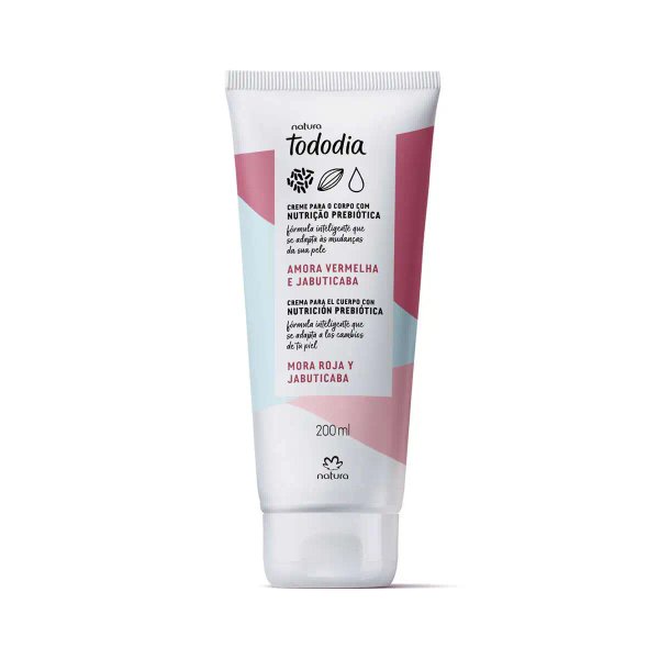 Crema nutritiva para cuerpo Tododia Amora Vermelha e Jabuticaba 200ml