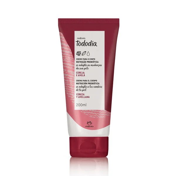Crema nutritiva para cuerpo Tododia Cereja e Avelã 200ml