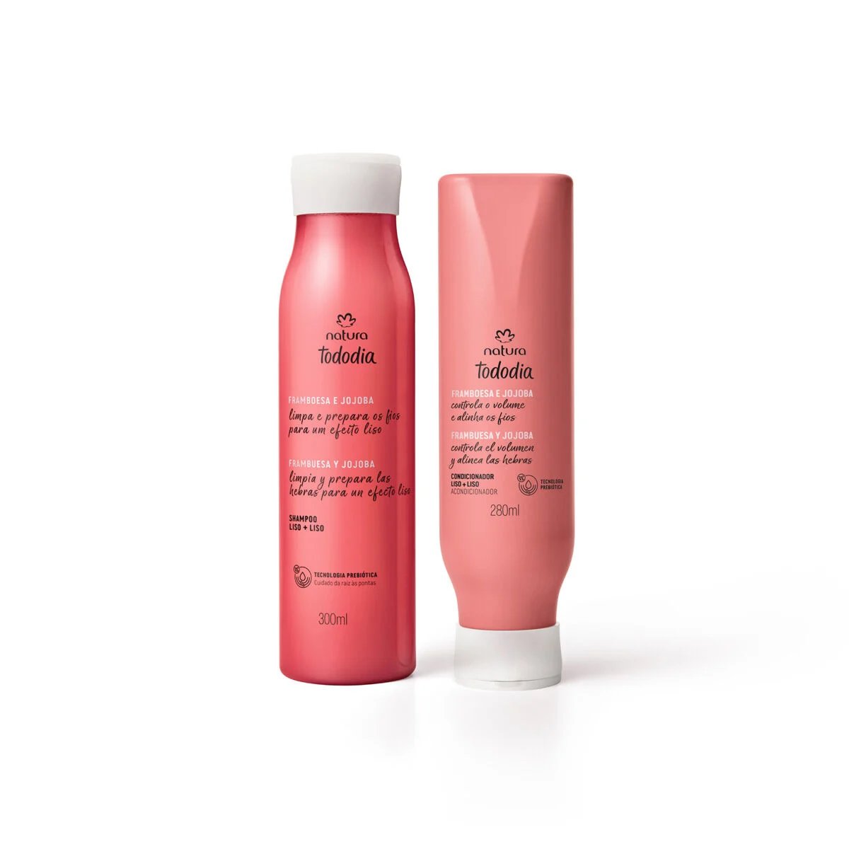 Kit Tododia Shampoo e Acondicionador Lisos+Lisos Framboesa e Jojoba (2 productos)