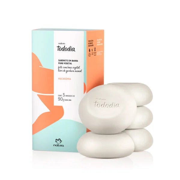 Jabón en barra Tododia Macadamia 5x90g