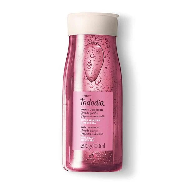 Jabón liquido en gel Tododia Amora Vermelha e Jabuticaba 300ml