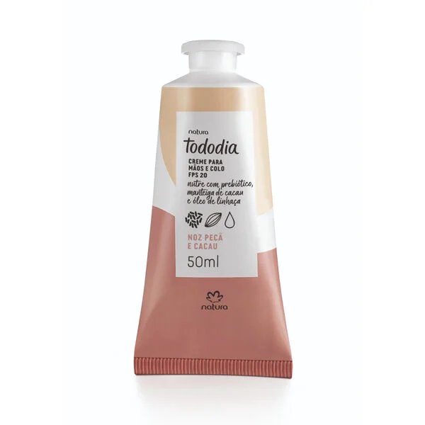 Crema nutritiva para las manos Tododia Noz Pecã e Cacau FPS 20 50ml