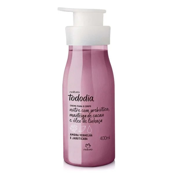 Crema nutritiva para cuerpo Tododia Amora Vermelha e Jabuticaba 400ml 