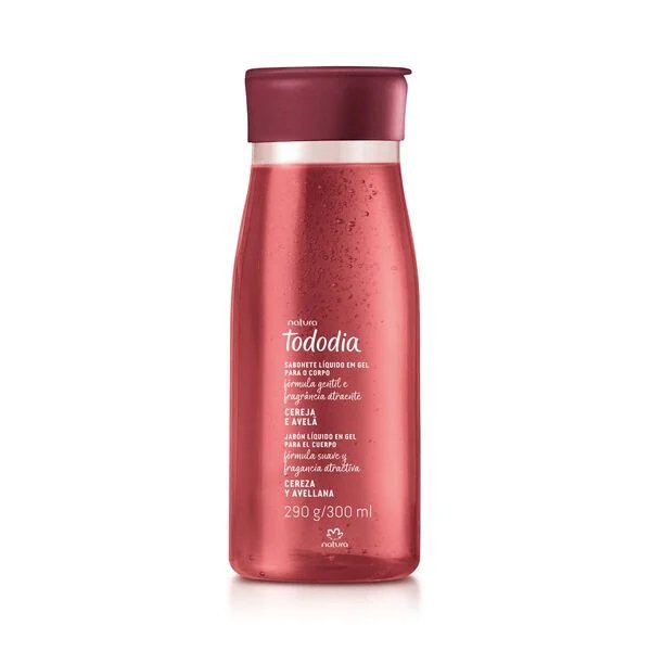 Jabón liquido en gel Tododia Cereja e Avelã 300ml