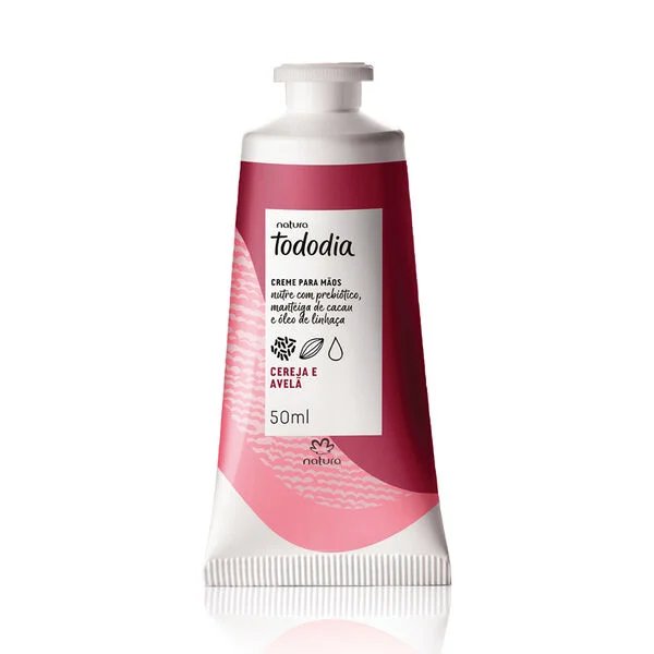 Crema nutritiva para las manos Tododia Cereja e Avelã 50ml
