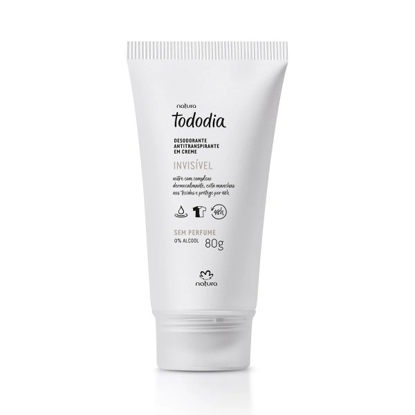 Desodorante antitranspirante en crema Tododia Sem Perfume 80g