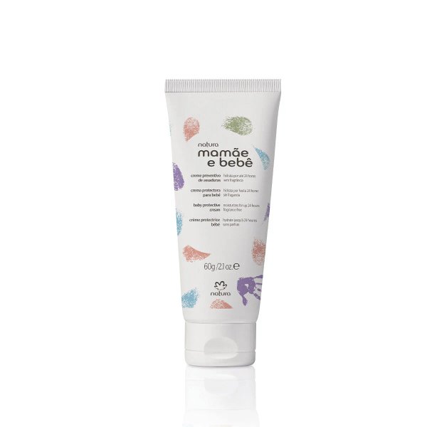 Crema protectora para bebe Natura Mamãe e Bebê sin fragancia 60g