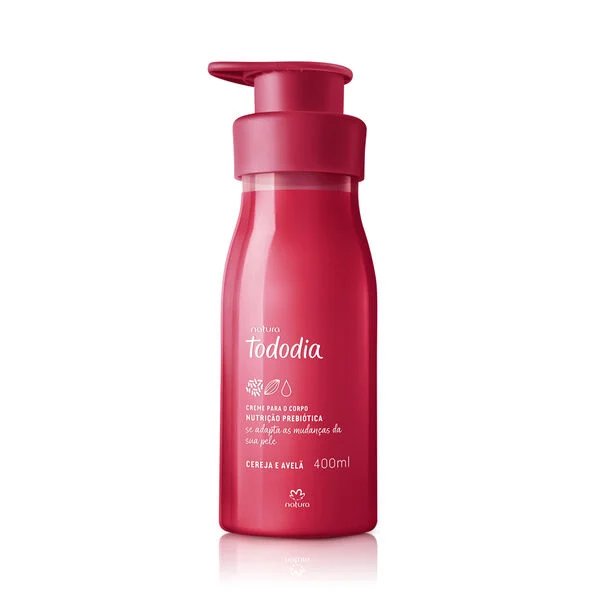 Crema nutritiva para cuerpo Tododia Cereja e avelã 400ml