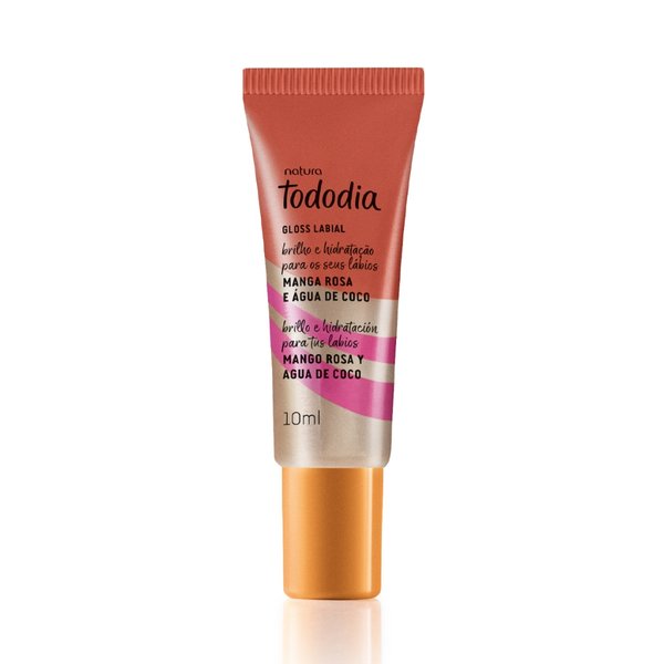 Gloss Labial Tododia Manga Rosa e Água de Coco 10ml