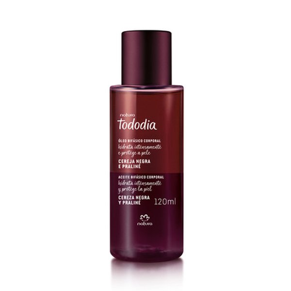Aceite bifásico corporal Tododia Cereja negra e praliné 120ml