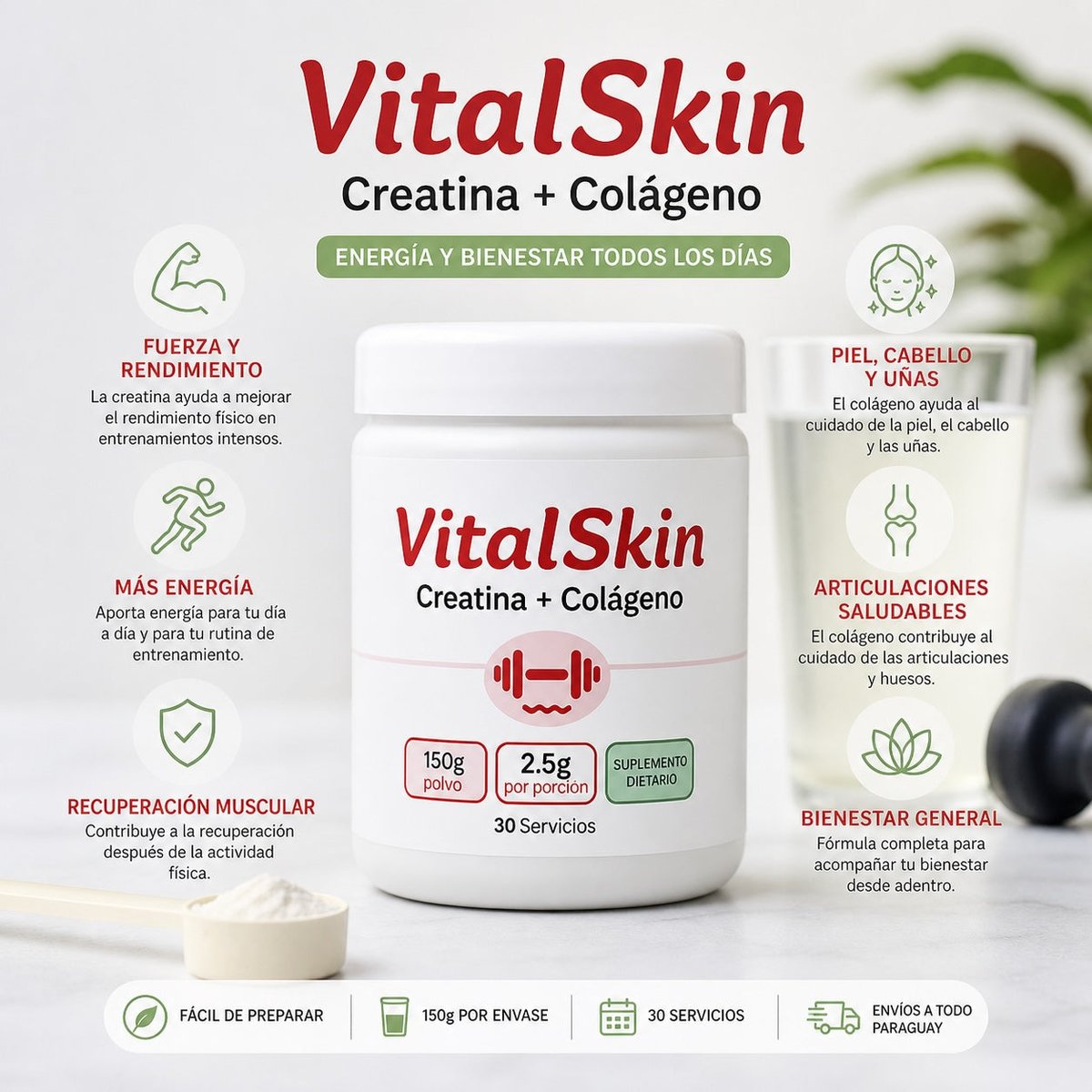 Colágeno + creatina - 4