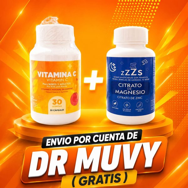 COMBO GOMITAS DE VITAMINA C Y GOMITAS DE MAGNESIO