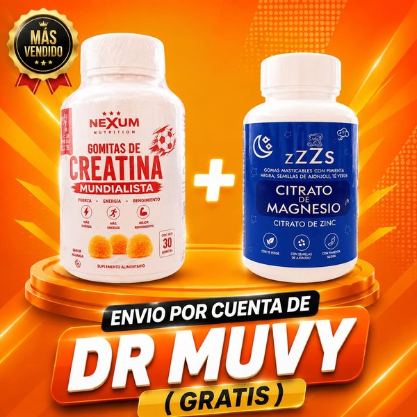 COMBO CREATINA Y MAGNESIO EN GOMITAS