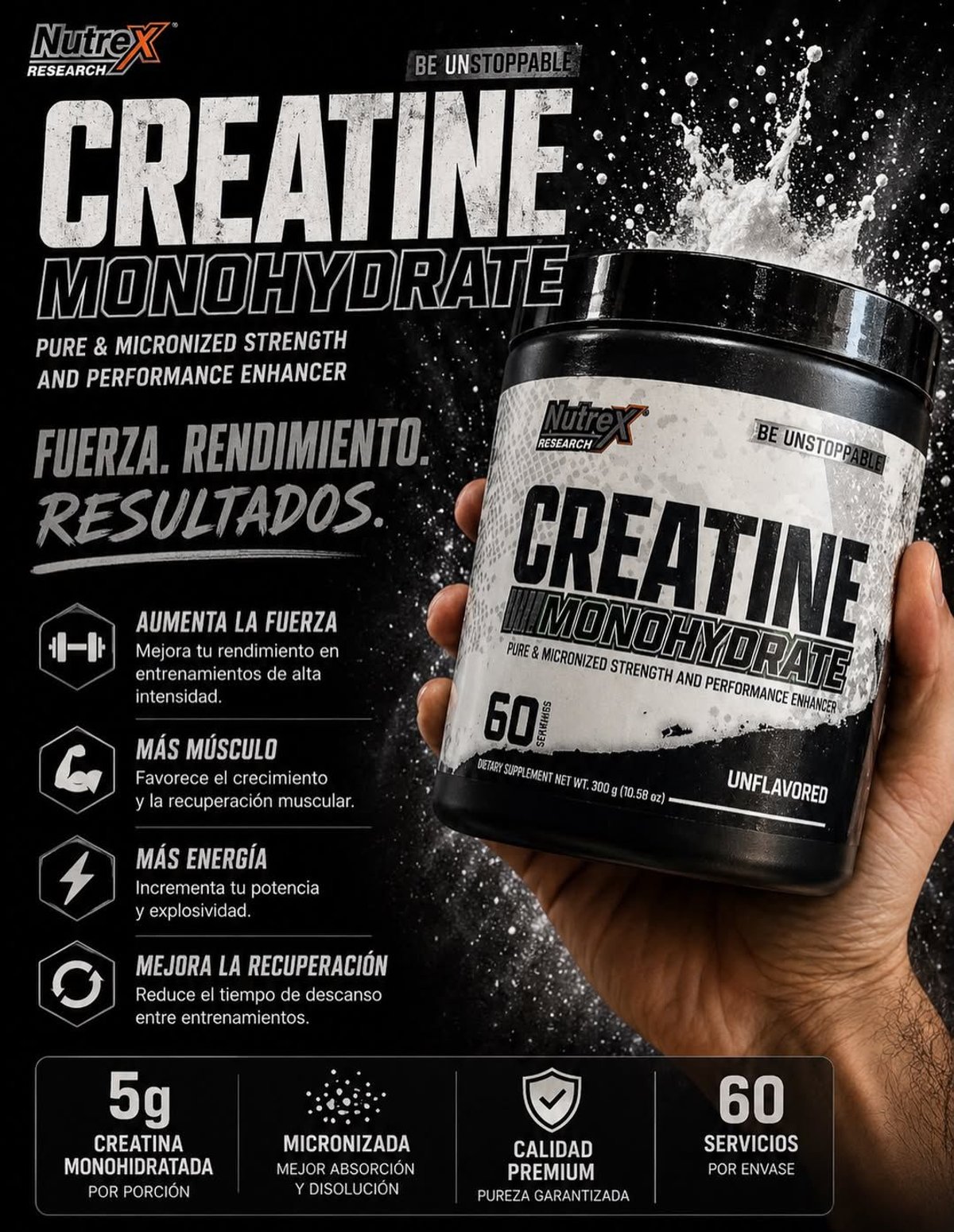 Creatine Monohydrate Nutrex - 3