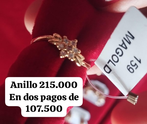 Anillo enchapado en oro