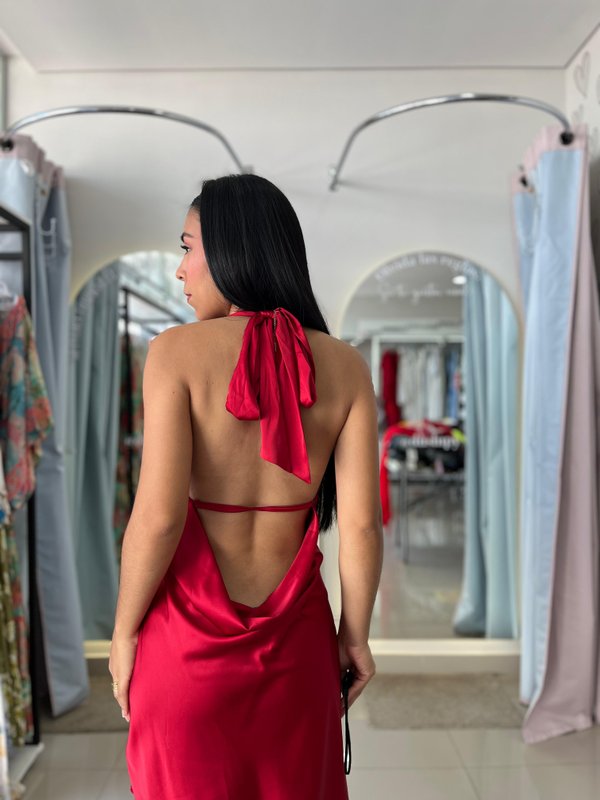 Vestido seda 