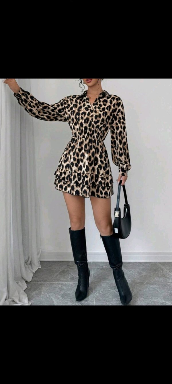 Vestido animal print 